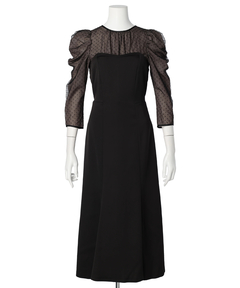 サテンベアワンピース