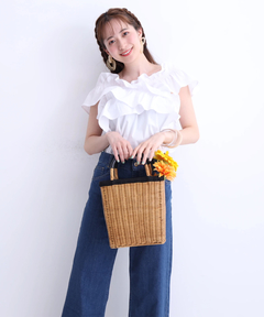 2WAYフリルブラウス 2WAYフリルブラウス