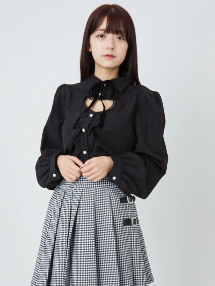 ハートくりぬきブラウス ハートくりぬきブラウス