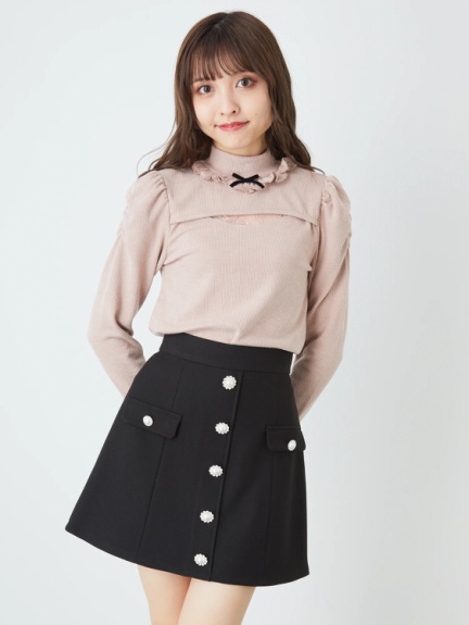 ビジューボタン台形ミニSK ビジューボタン台形ミニSK