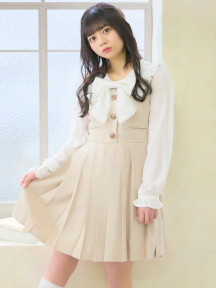 Vintage SchoolプリーツJSK