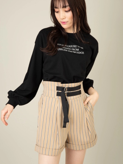 ミニロゴ入りカットソー ミニロゴ入りカットソー