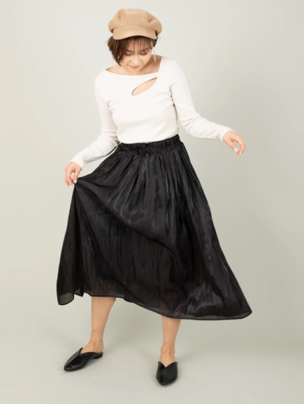 ギャザーロングスカート ギャザーロングスカート