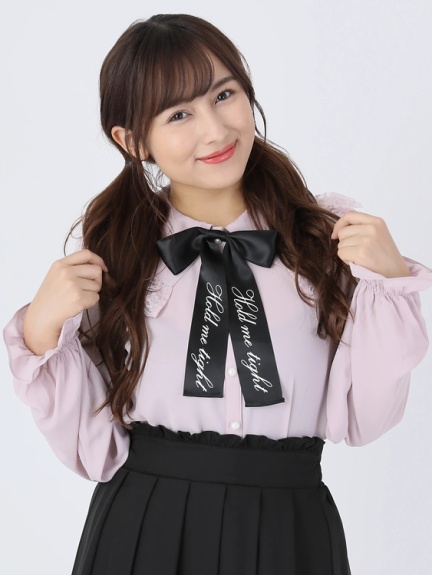 ロゴリボンブラウス