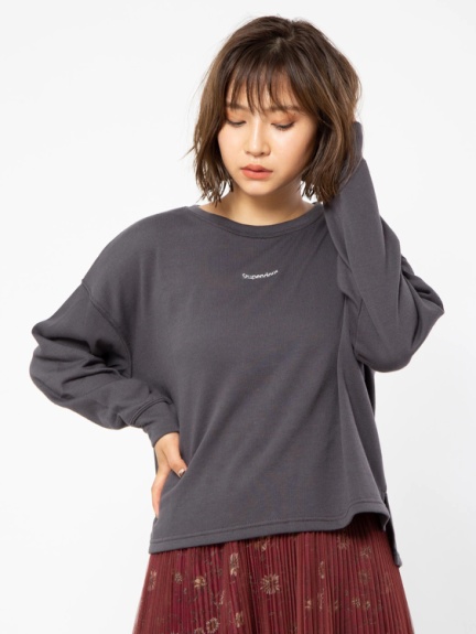 ちびロゴ刺繍プルオーバー