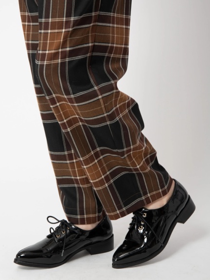ハイウエストチェックパンツ ハイウエストチェックパンツ