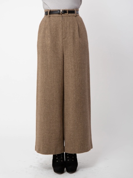ヘリンボーンワイドパンツ ヘリンボーンワイドパンツ