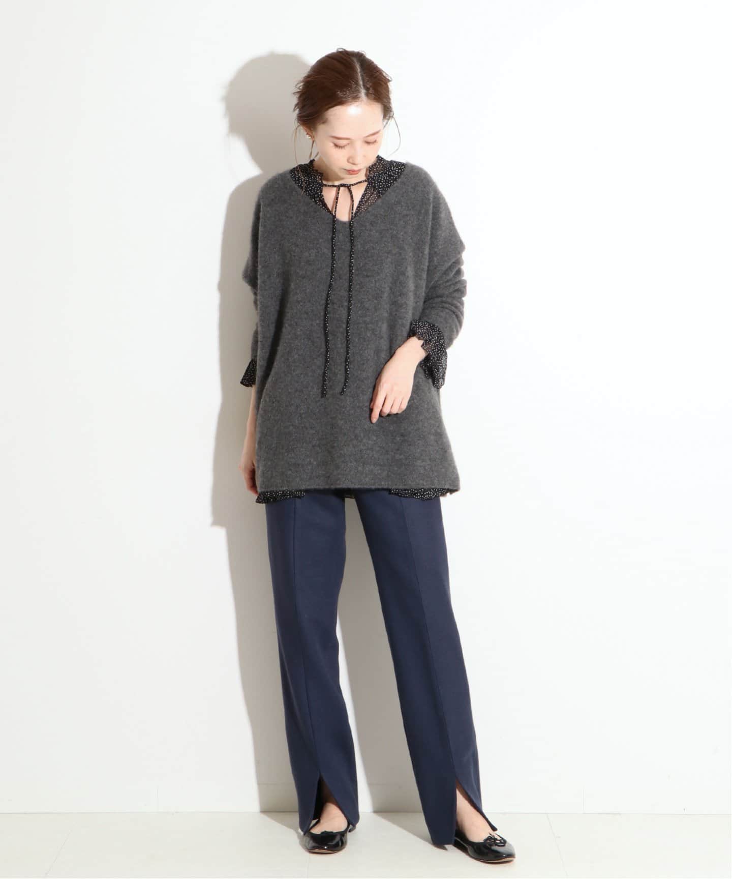 IENA LA BOUCLE ウールスラックス◆