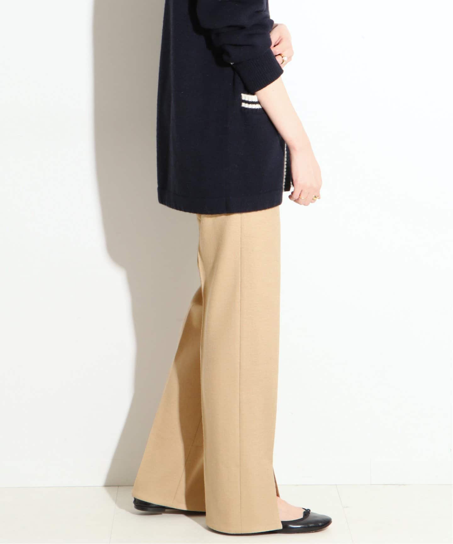 IENA LA BOUCLE ウールスラックス◆