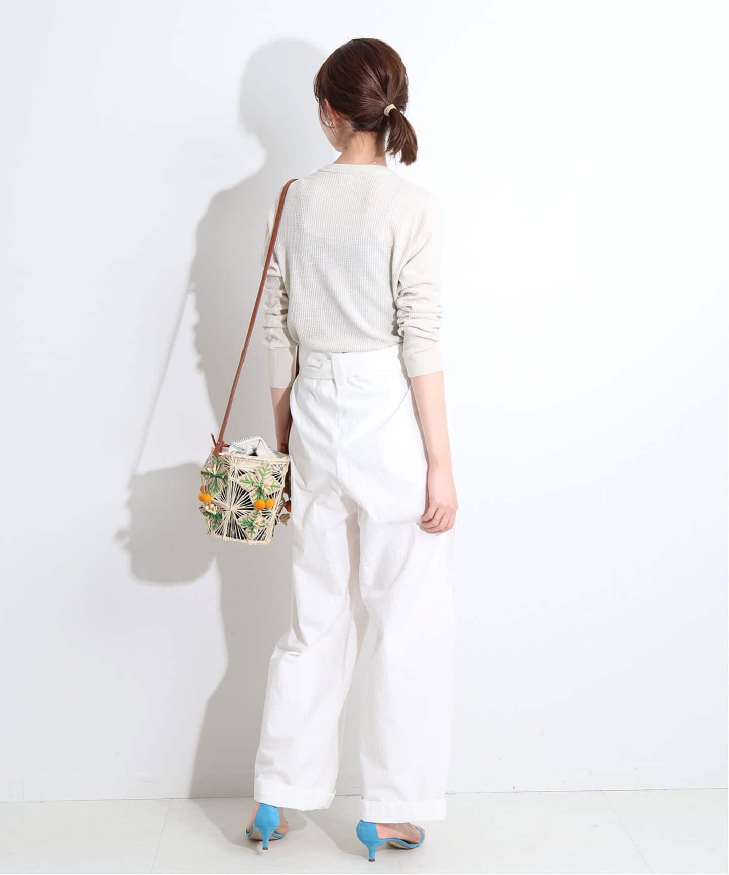 《予約》IENA LA BOUCLE コットンシルク サーマル ヘンリーネックプルオーバー◆ 《予約》IENA LA BOUCLE コットンシルク サーマル ヘンリーネックプルオーバー◆