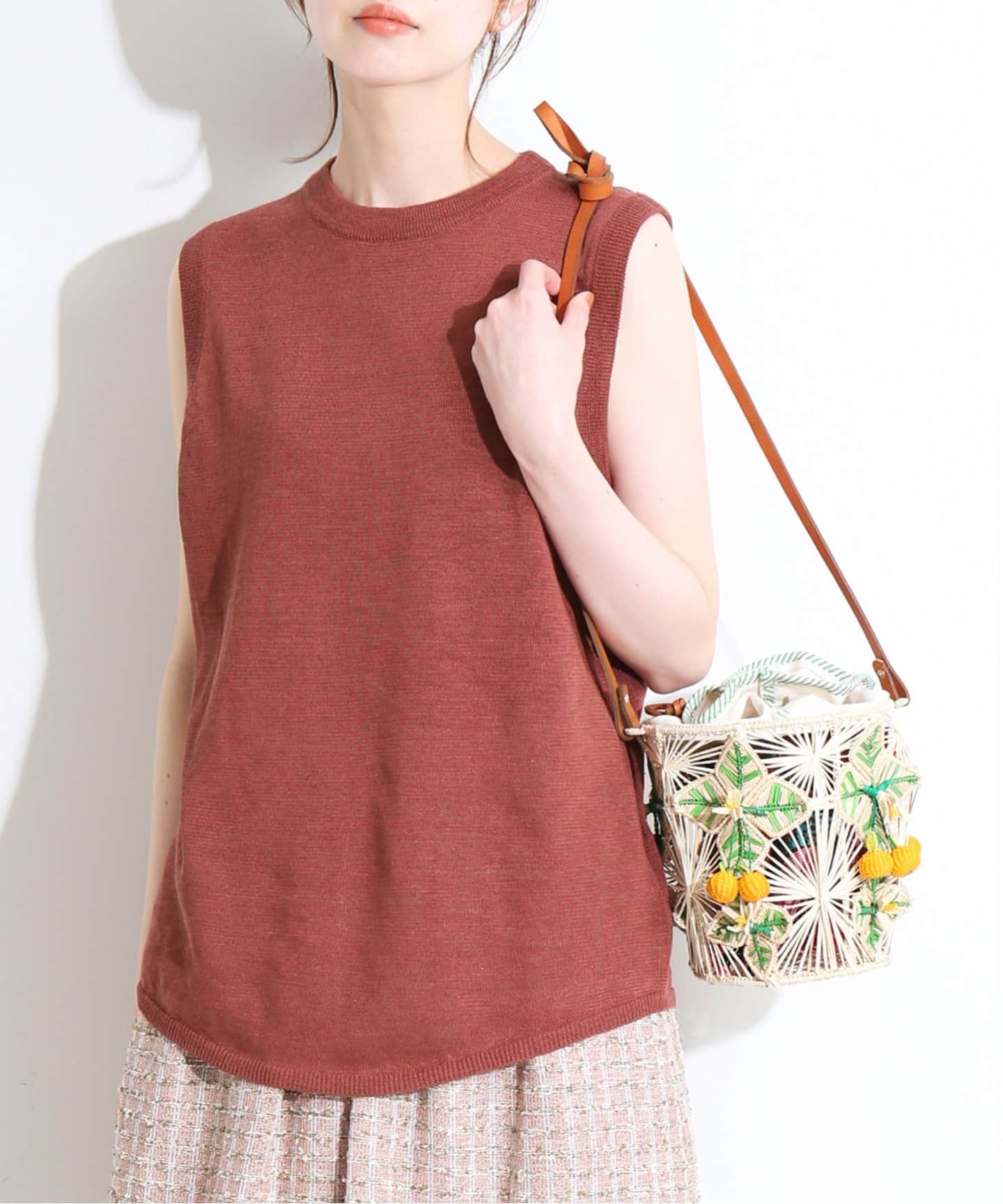 《追加予約》IENA LA BOUCLE Bizarre ノースリーブ プルオーバー◆ 《追加予約》IENA LA BOUCLE Bizarre ノースリーブ プルオーバー◆