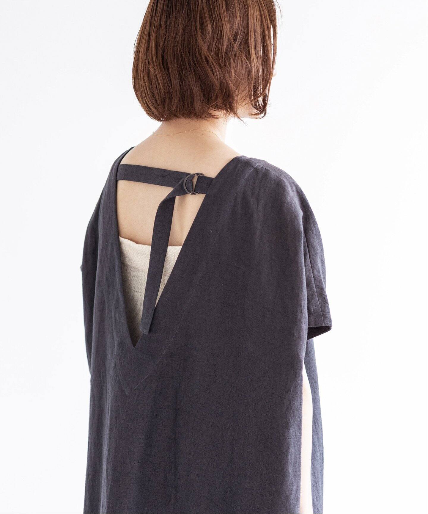 《予約》【normment/ノーメント】 リネンコットン V BACK ワンピース◆ 《予約》【normment/ノーメント】 リネンコットン V BACK ワンピース◆