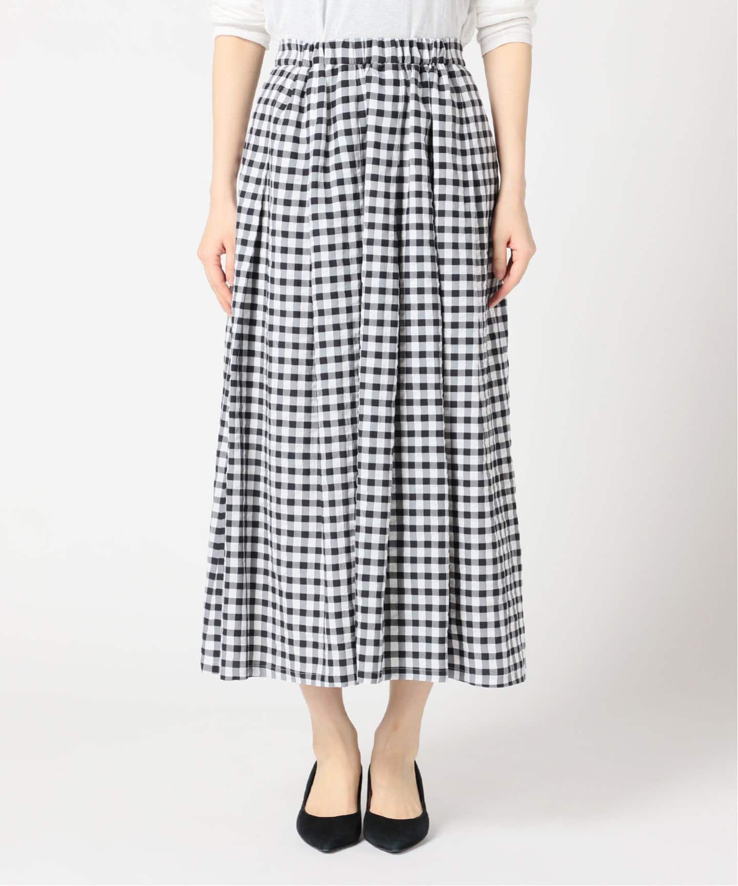 ギンガムギャザースカート◆