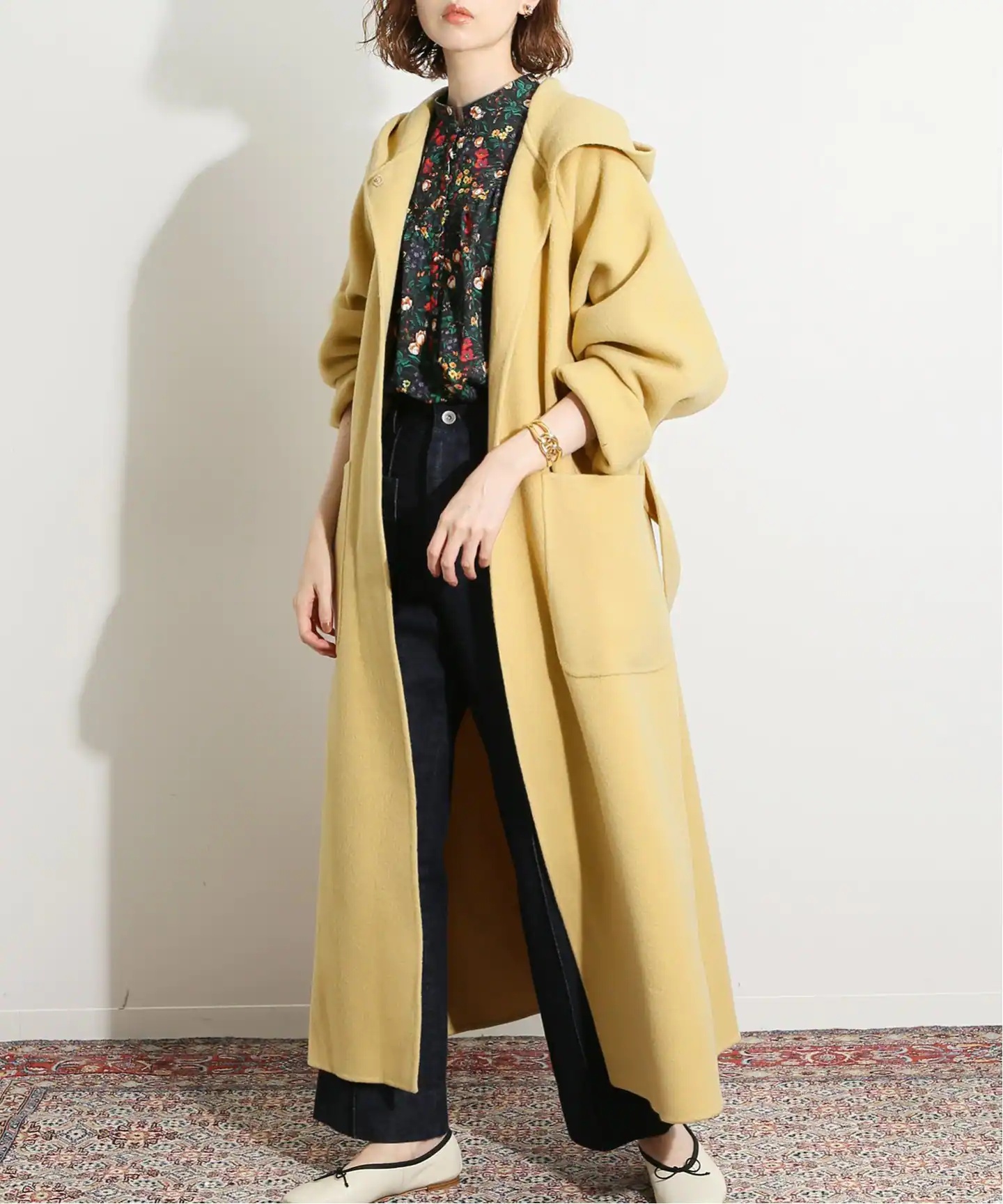 《予約》IENA LA BOUCLE ダブルフェイスフードコート◆ 《予約》IENA LA BOUCLE ダブルフェイスフードコート◆