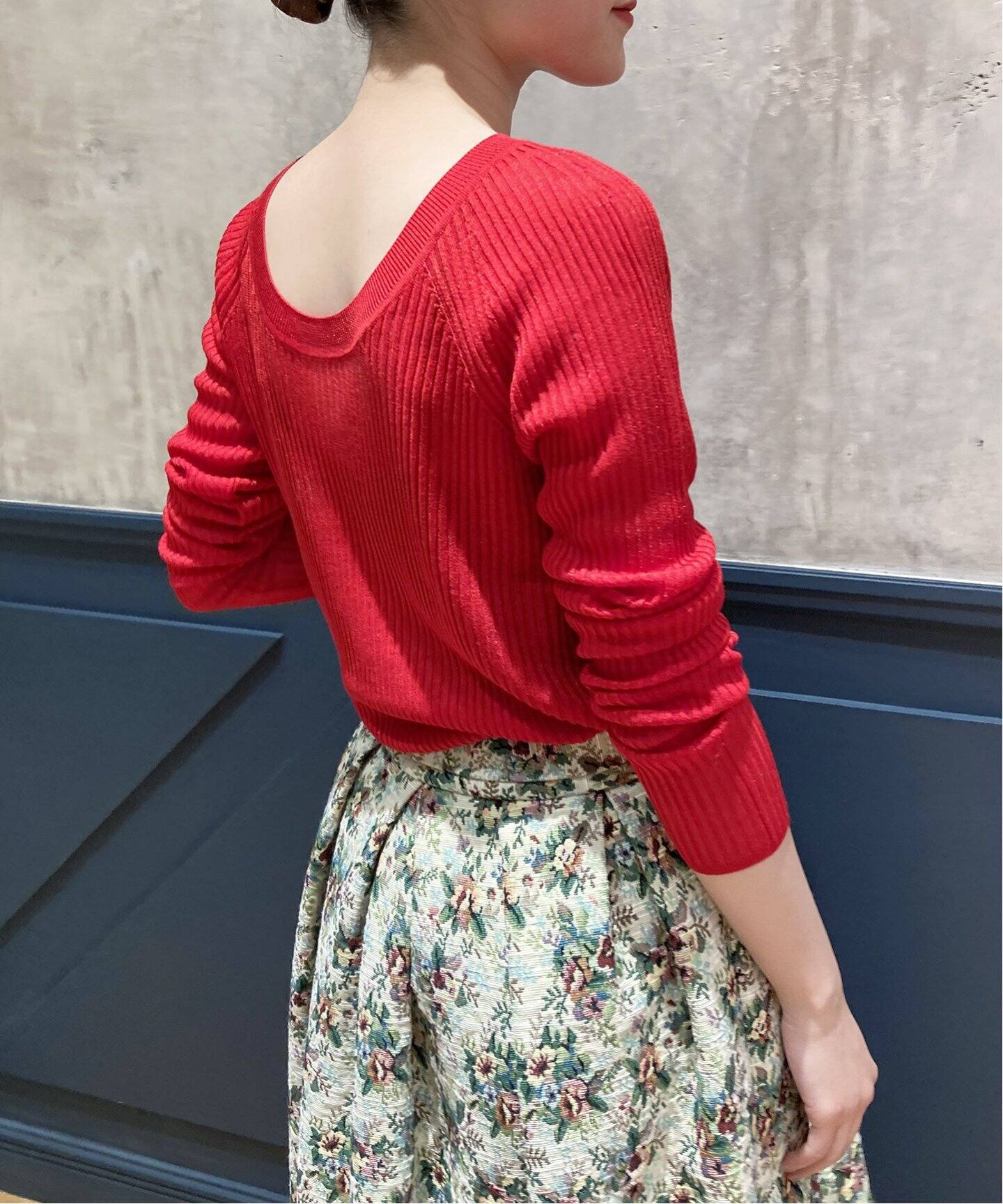 IENA LA BOUCLE Galaxy ラウンドネックプルオーバー◆