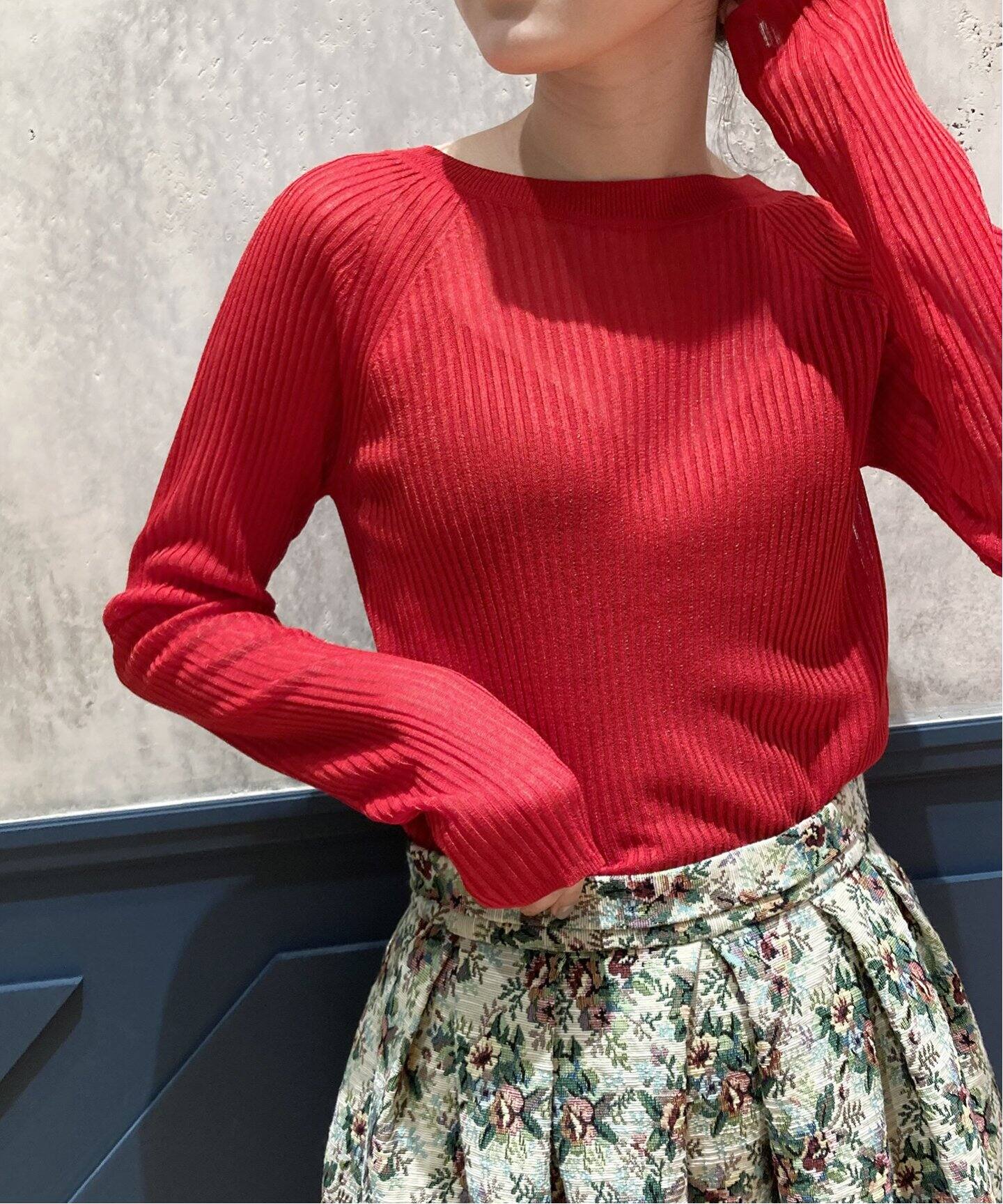 IENA LA BOUCLE Galaxy ラウンドネックプルオーバー◆