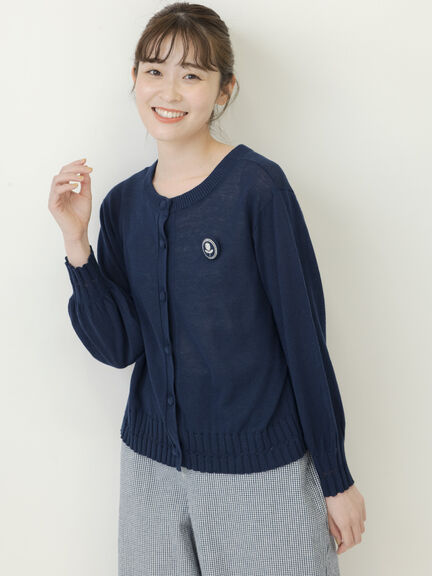 【ゆべし×Samansa Mos2】お花ブローチ付ニット