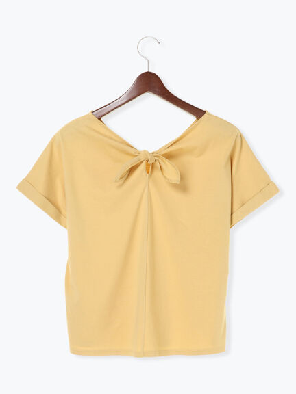 バックリボンプルオーバー