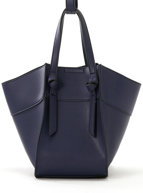 2Way配色ノットハンドルレザートートバッグ[tr228a]