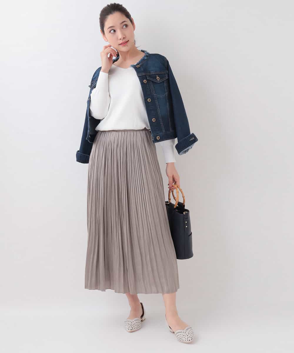 【洗濯機で洗える】ノーカラーデニムジャケット