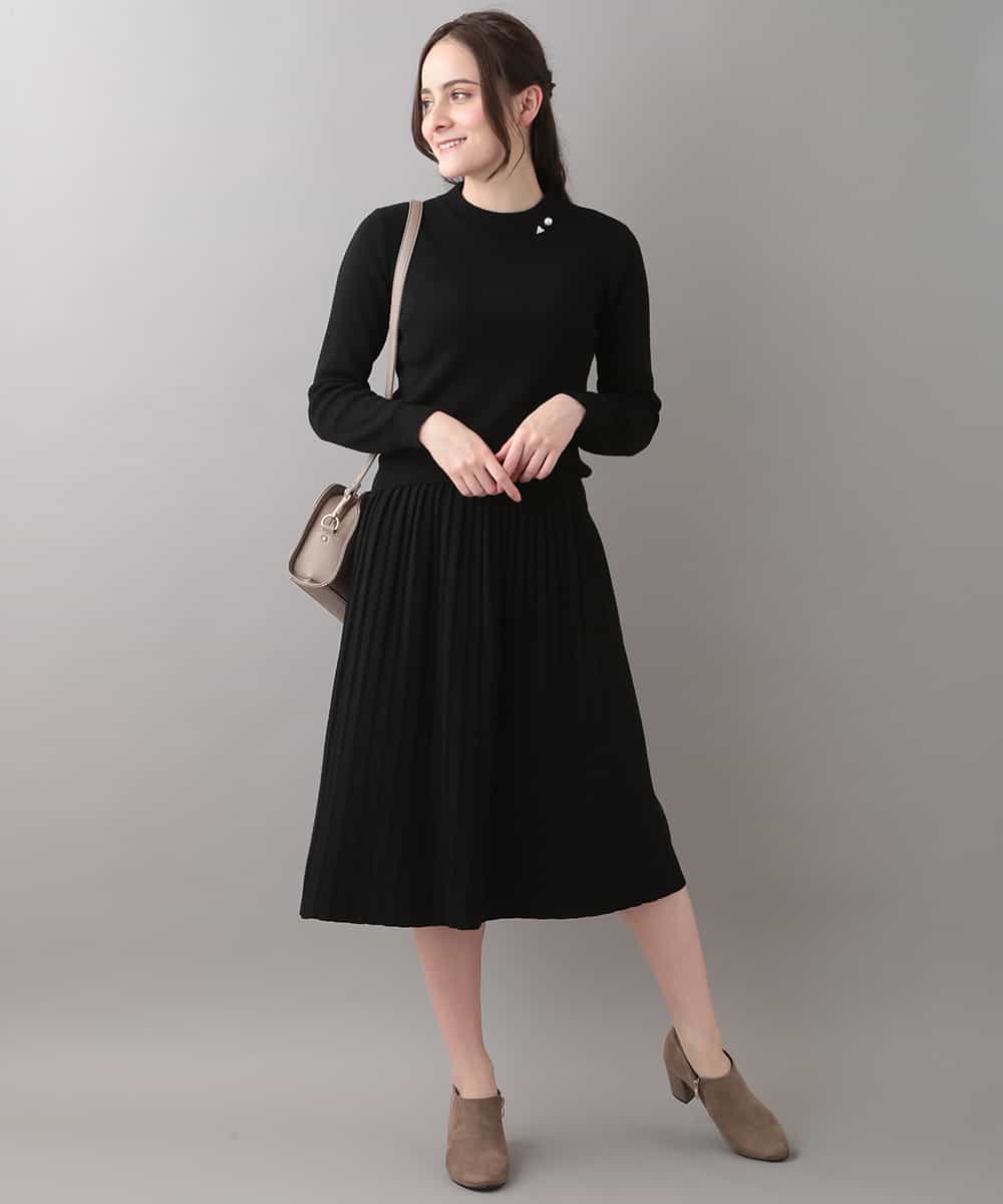 【2点セット】ニット×プリーツスカートセットアップ 【2点セット】ニット×プリーツスカートセットアップ