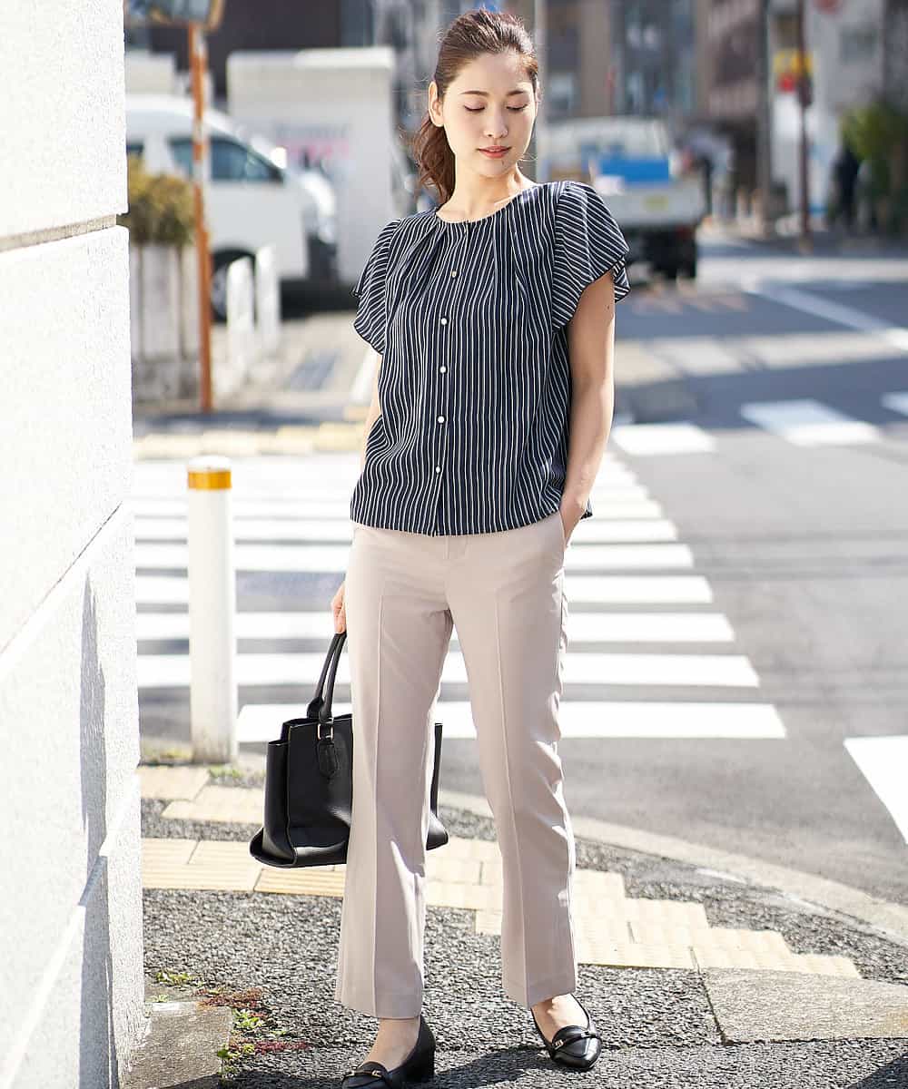 【WEB限定/2way】プリントフレアスリーブブラウス 【WEB限定/2way】プリントフレアスリーブブラウス