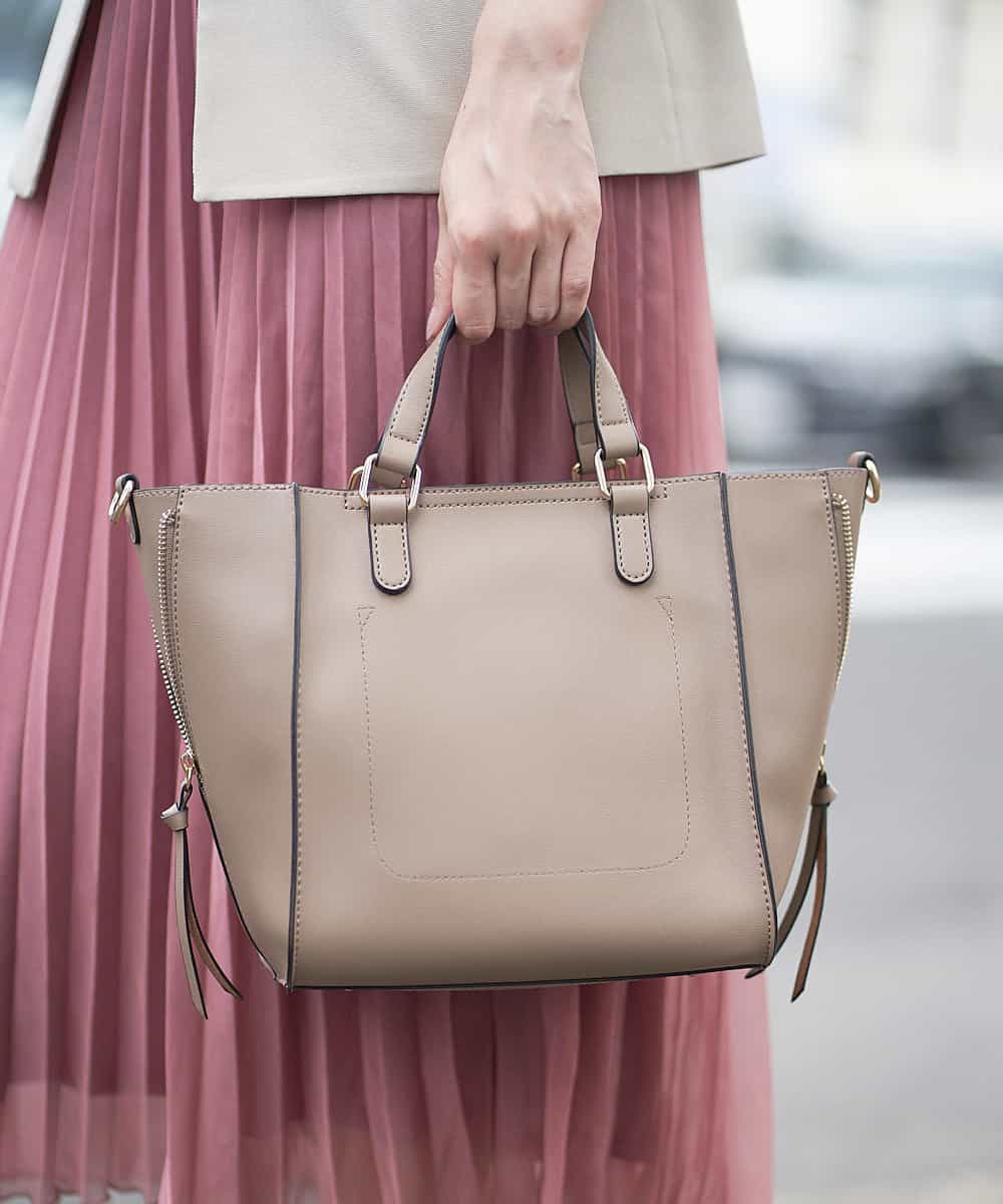 【2WAY】フェイクレザーバッグ 【2WAY】フェイクレザーバッグ