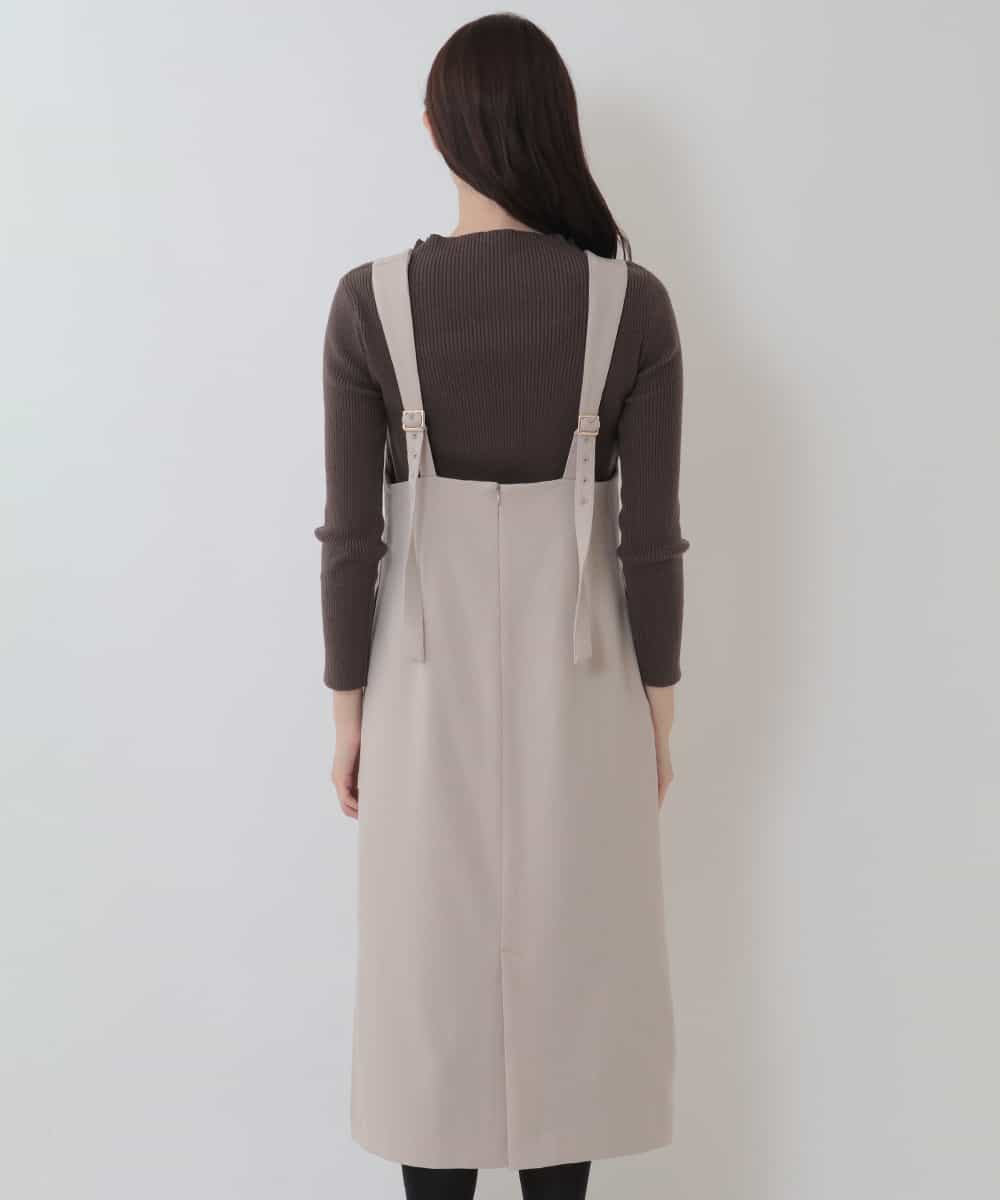 【洗濯機で洗える】Vカットジャンパースカート 【洗濯機で洗える】Vカットジャンパースカート