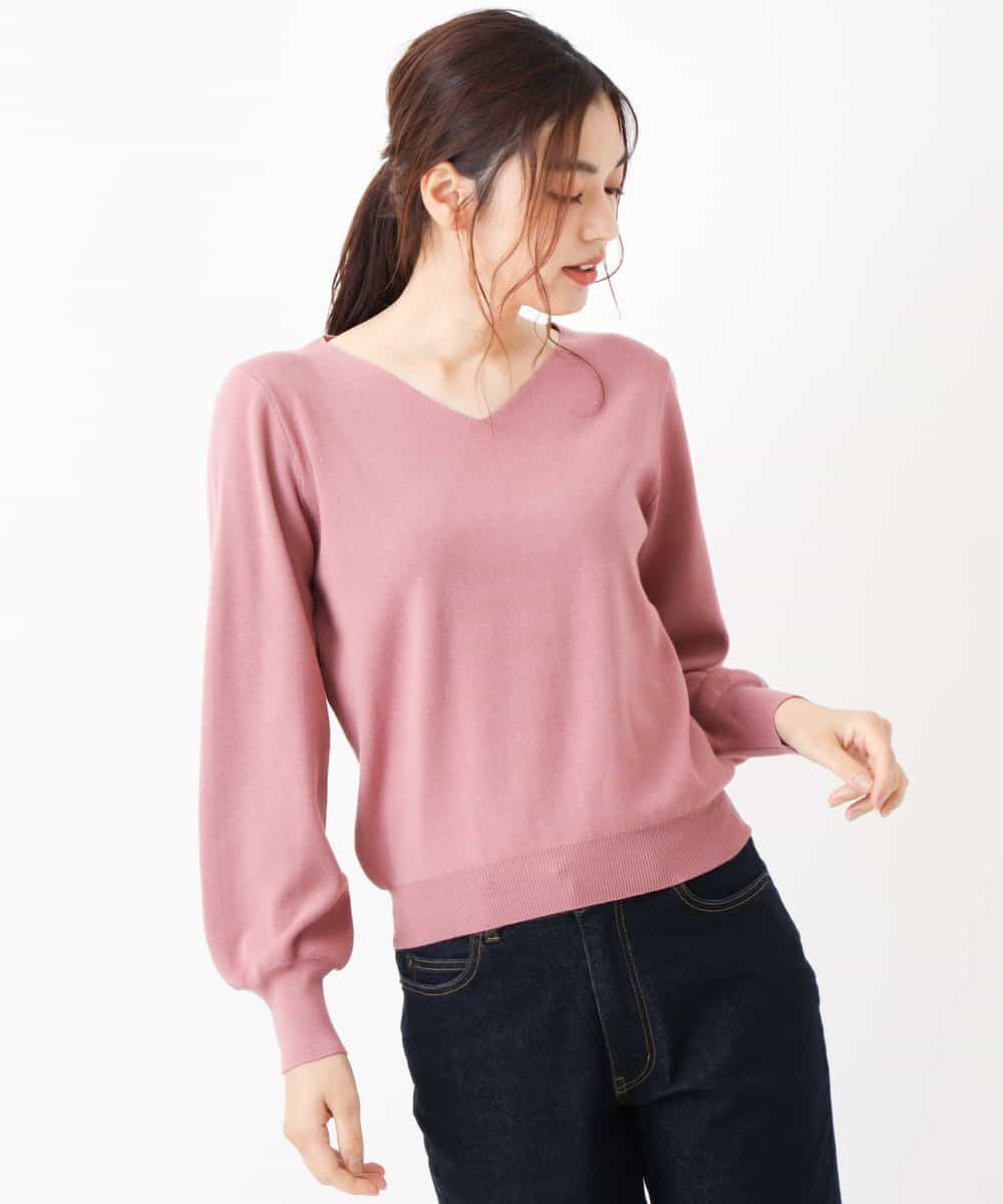 Vネックニットプルオーバー Vネックニットプルオーバー