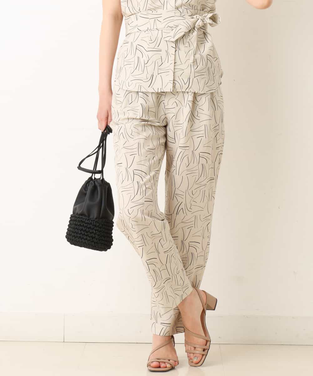 【a.v.v Charme/セットアップ対応】ドローイングタッチハイウエストテーパードパンツ 【a.v.v Charme/セットアップ対応】ドローイングタッチハイウエストテーパードパンツ