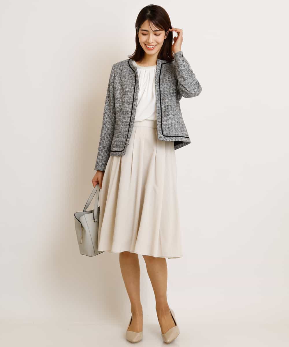 【洗濯機で洗える】タックフレアスカート 【洗濯機で洗える】タックフレアスカート