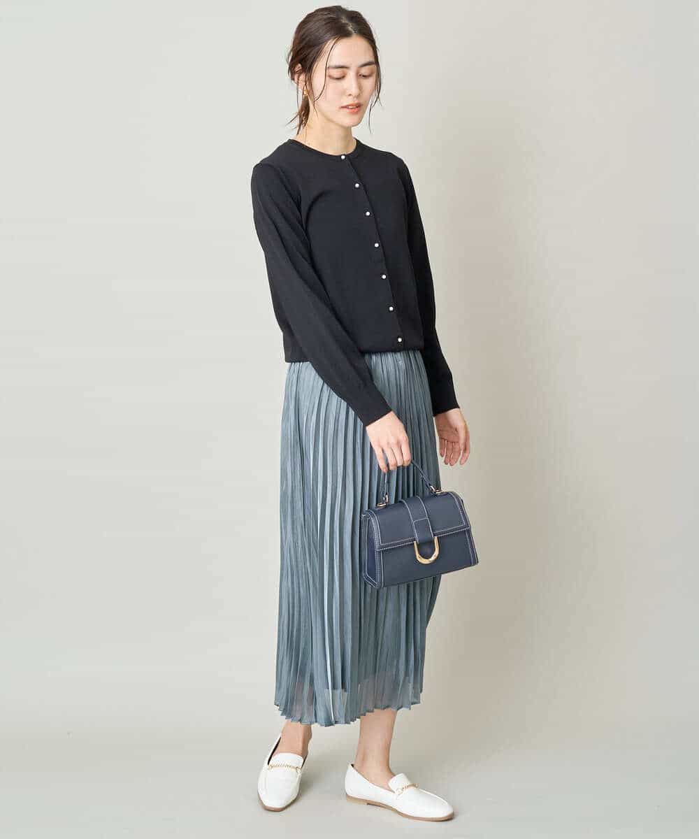 【UV CUT/アンサンブル対応】クルーネックカーディガン