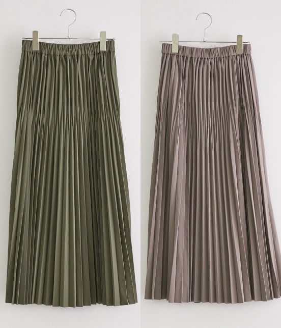 【emur】リバーシブルプリーツスカート 【emur】リバーシブルプリーツスカート