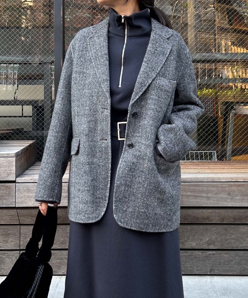 【Audrey and John Wad】ハーフジップ太ベルトワンピース 【Audrey and John Wad】ハーフジップ太ベルトワンピース