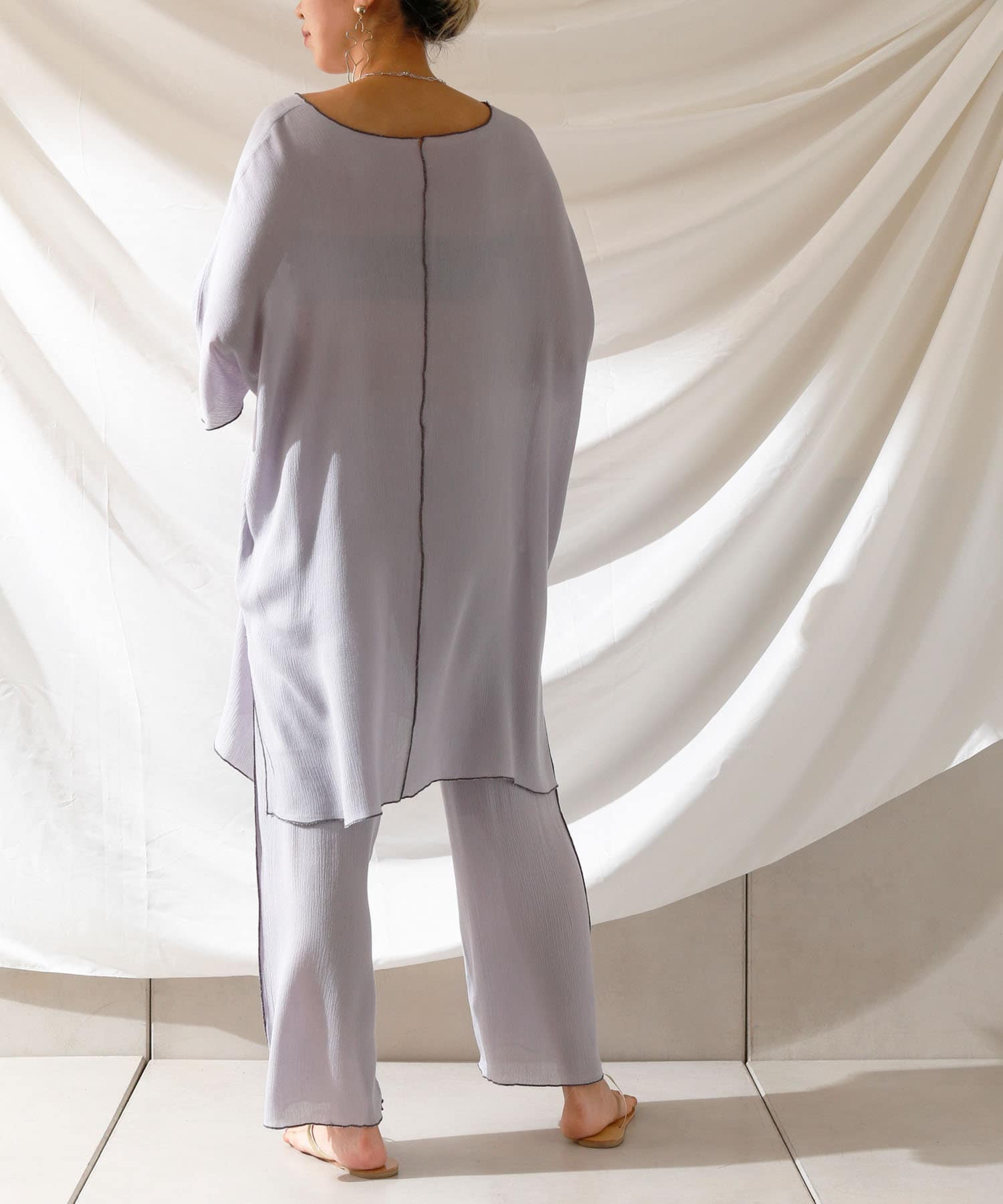 メロー楊柳カフタンセットアップ