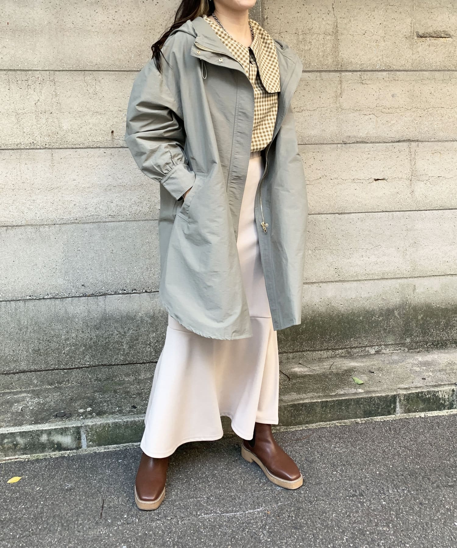 バックフリルモッズコート バックフリルモッズコート
