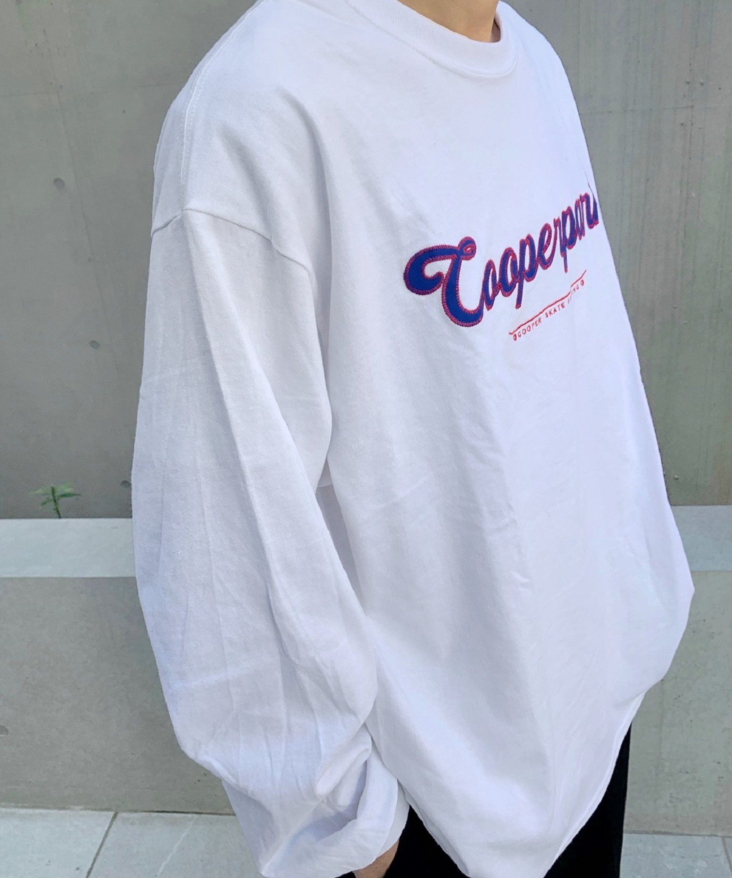 COOPERPARK ワッペンカレッジロンT COOPERPARK ワッペンカレッジロンT