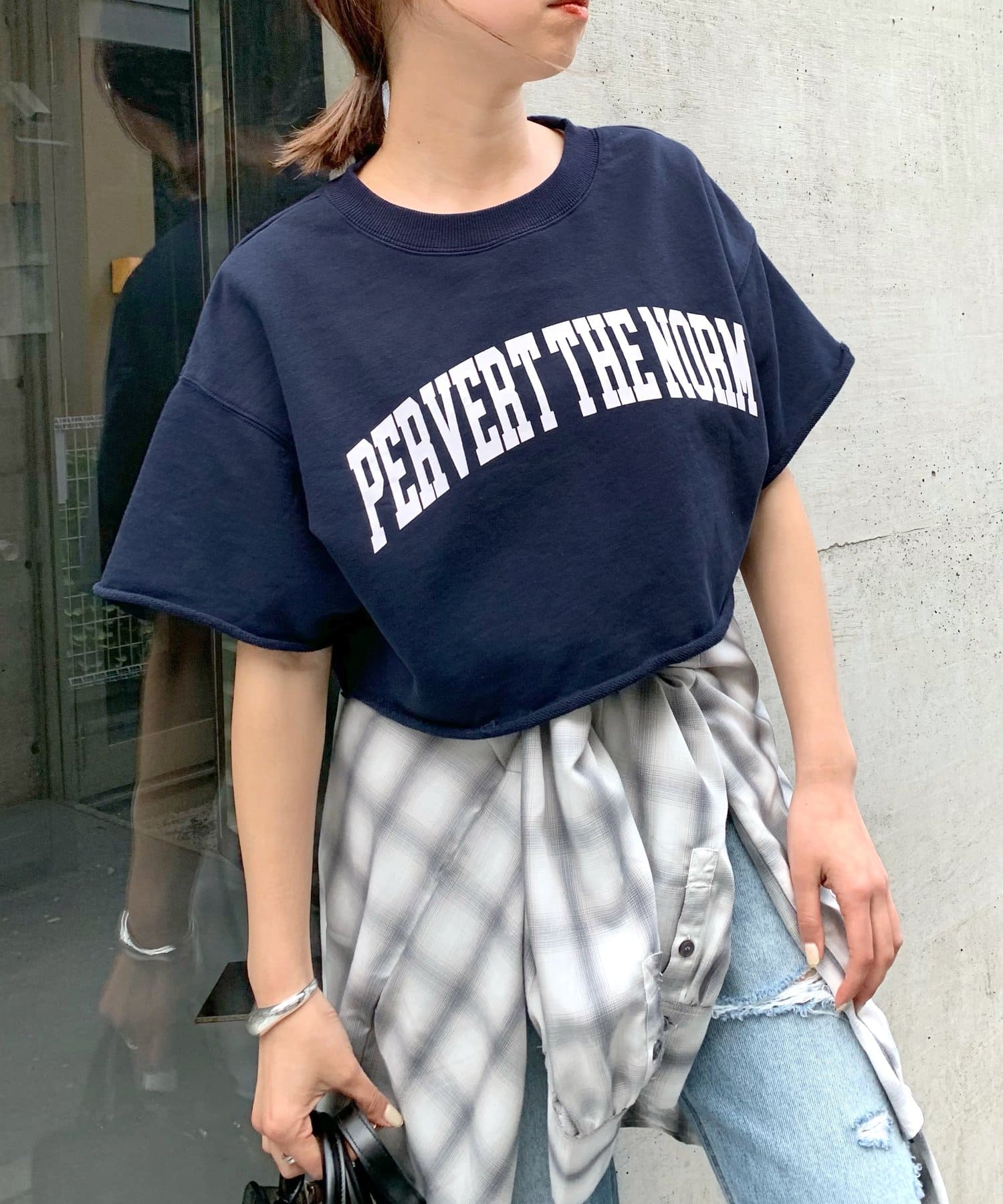 PERVERT 半袖カレッジショートプル
