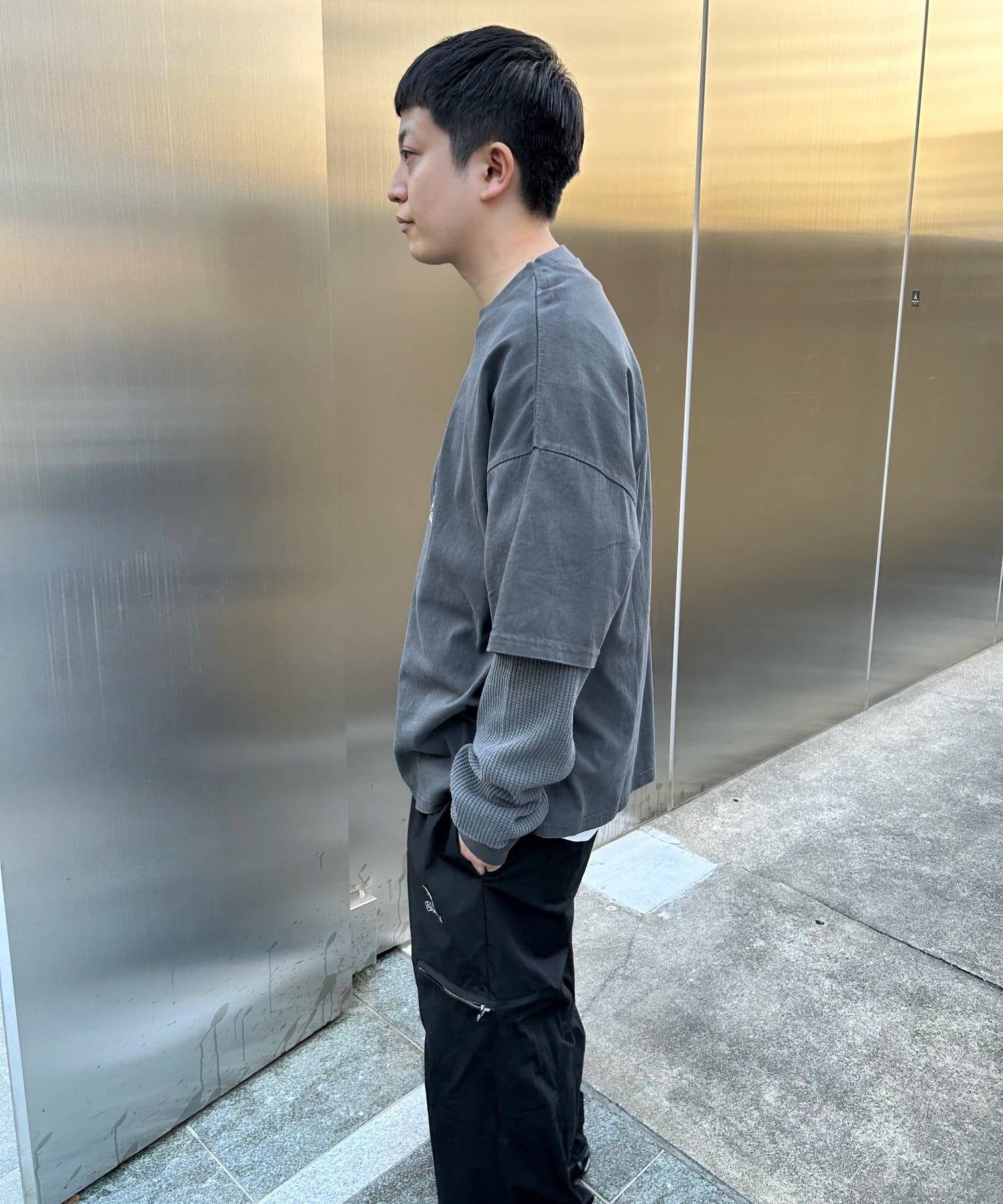 【KOOKY'N/クーキー】レイヤードテクノロゴロンTEE