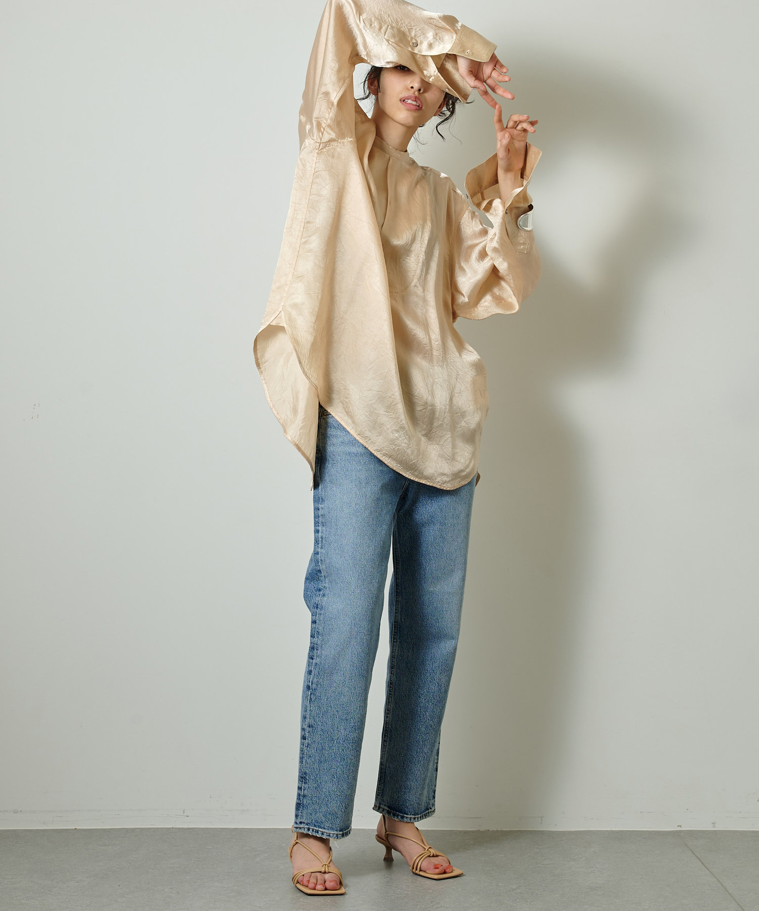 【INSCRIRE】キュプラボザムシャツ