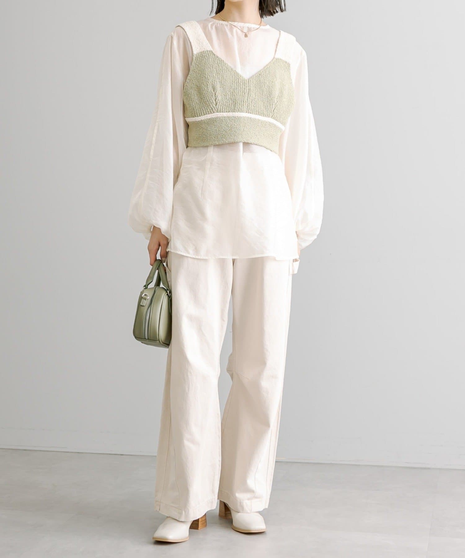 【SET ITEM】ニットキャミセットブラウス