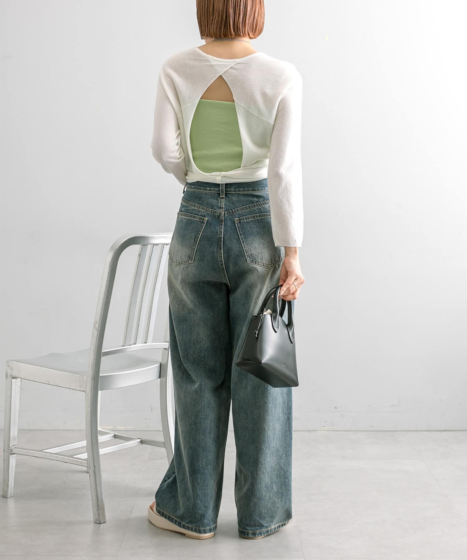 【4色展開】バックシャンニット