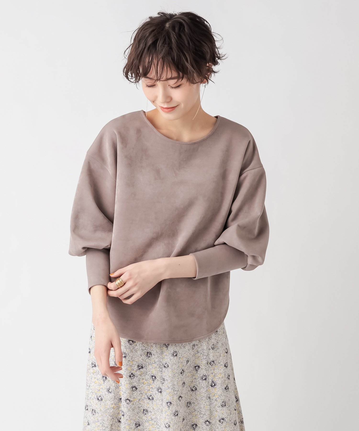 《予約》ここでしか手に入らない！【WEB限定・手洗い可】ベロアカットソー