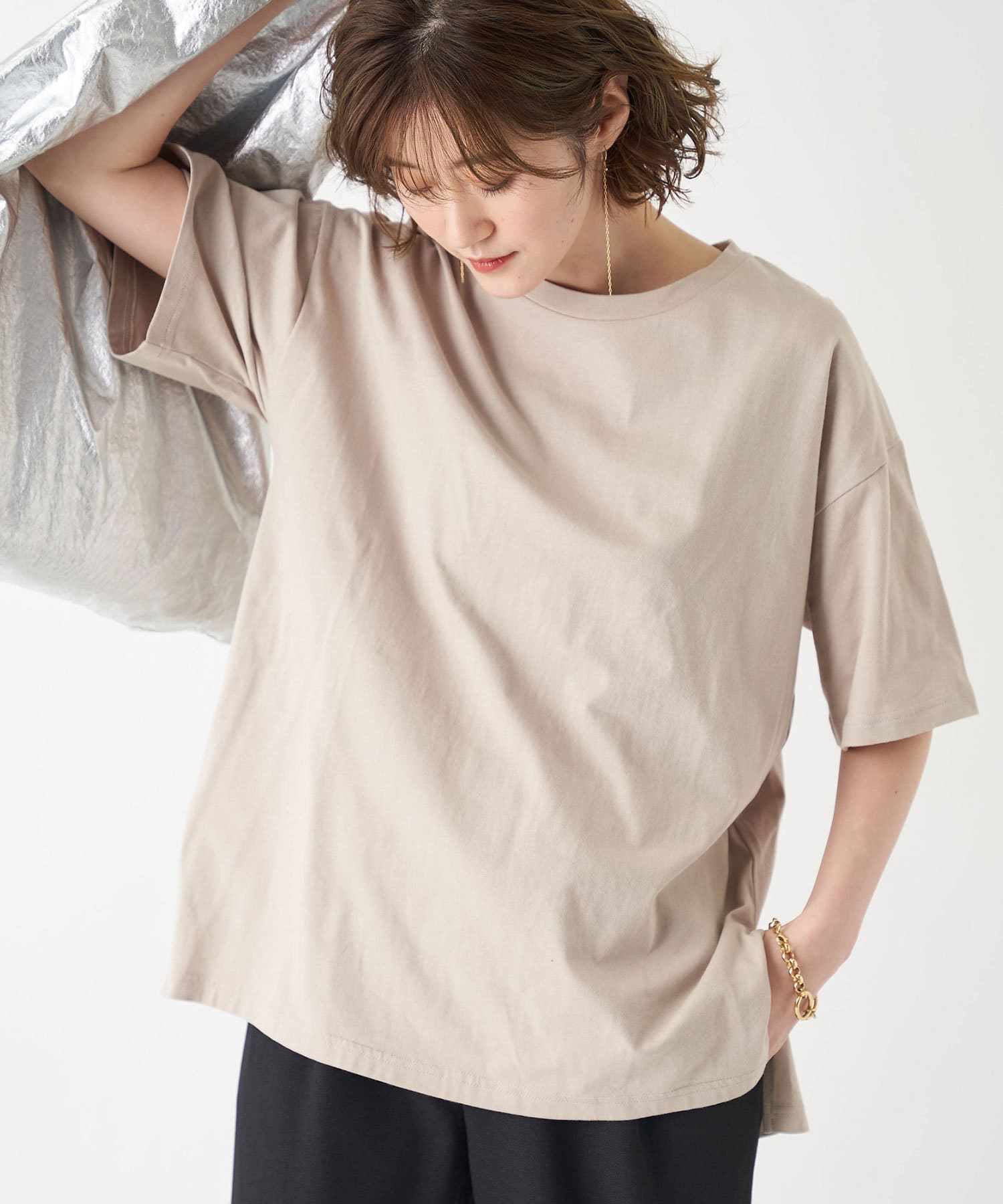 ここでしか手に入らない!【WEB限定・手洗い可】バックシャンカットソー ここでしか手に入らない!【WEB限定・手洗い可】バックシャンカットソー