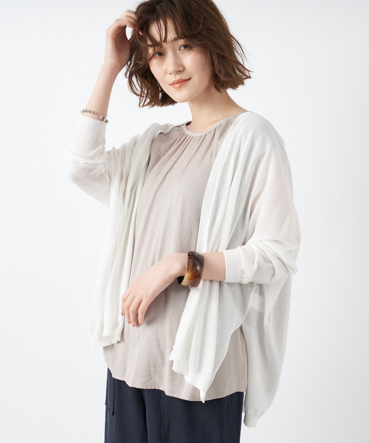 《予約》【ロングシーズン活躍】クールタッチリラックストッパーカーディガン 《予約》【ロングシーズン活躍】クールタッチリラックストッパーカーディガン
