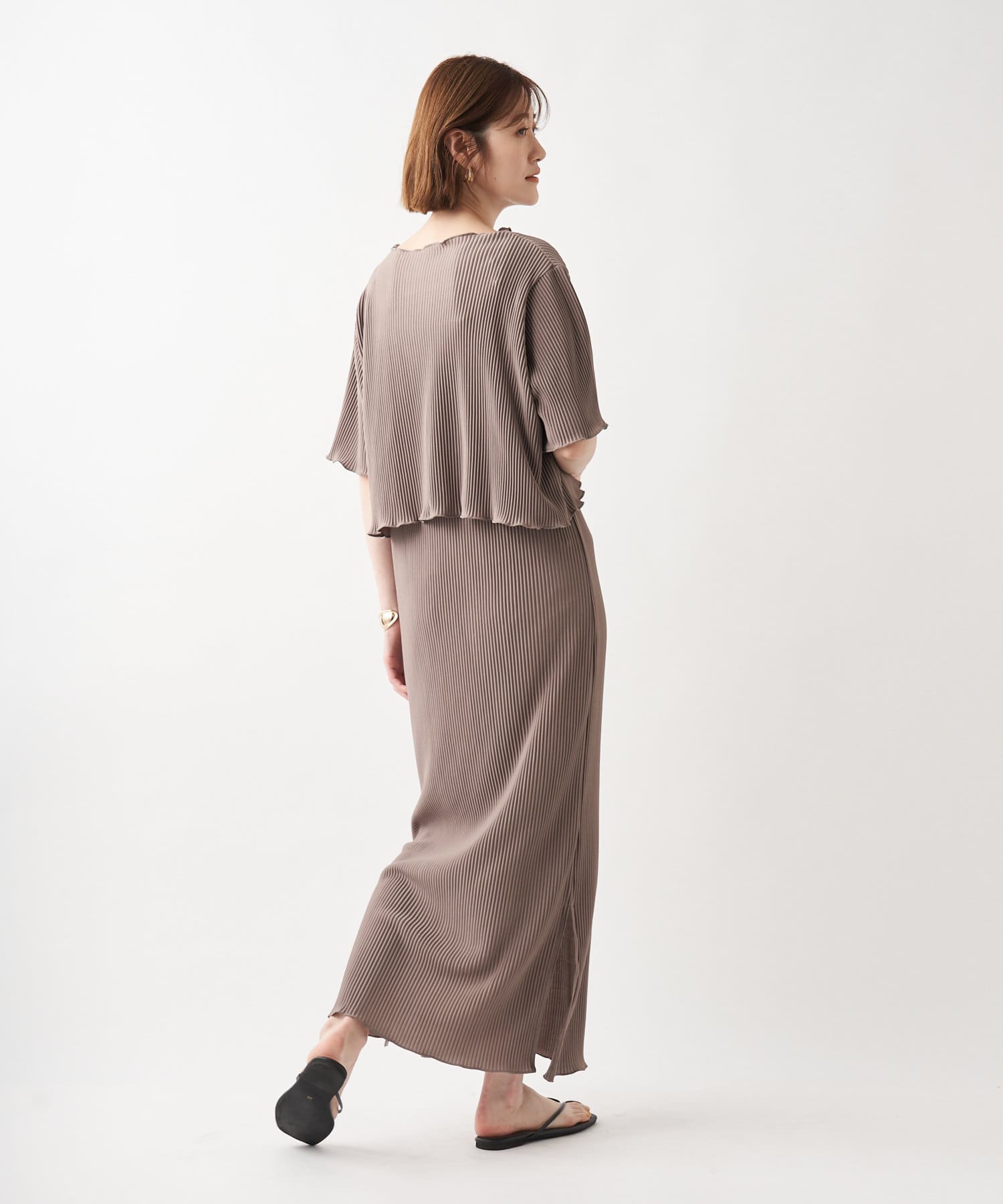 【着回し力が高い】プリーツプルオーバーキャミワンピースセット 【着回し力が高い】プリーツプルオーバーキャミワンピースセット