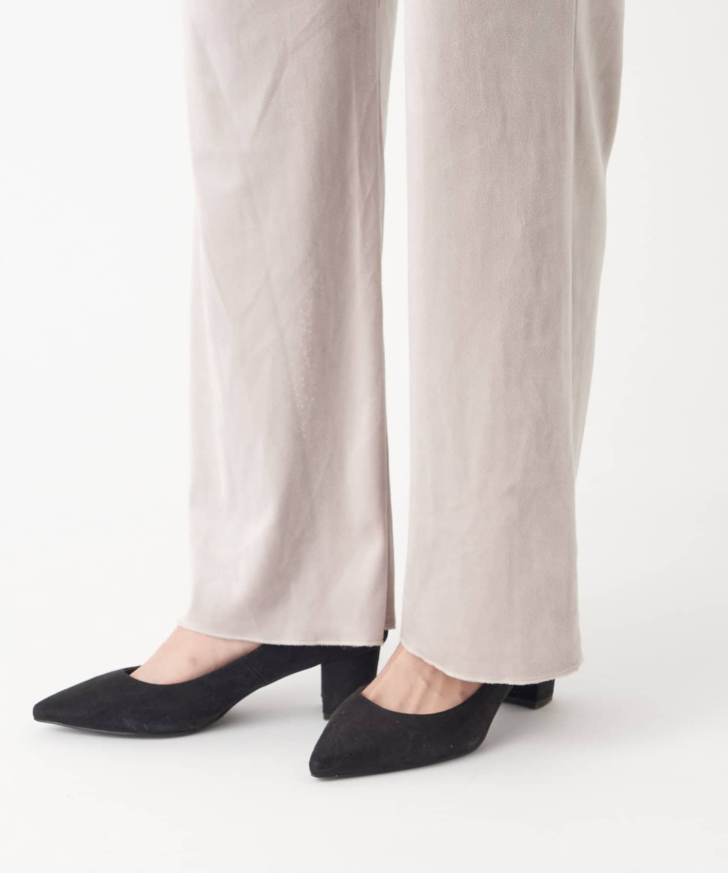 【大人リラックスに穿ける】ストレッチベルベットイージーパンツ