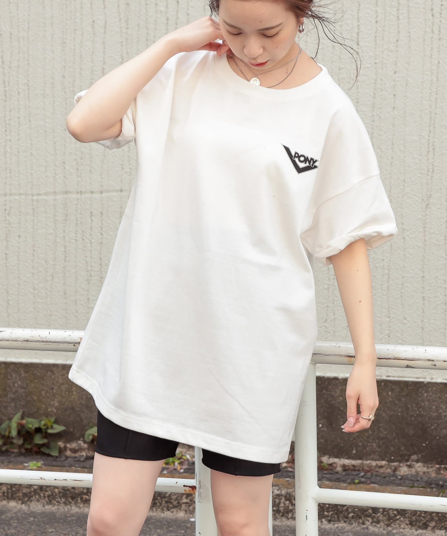 PONYバックロゴ半袖Tシャツ