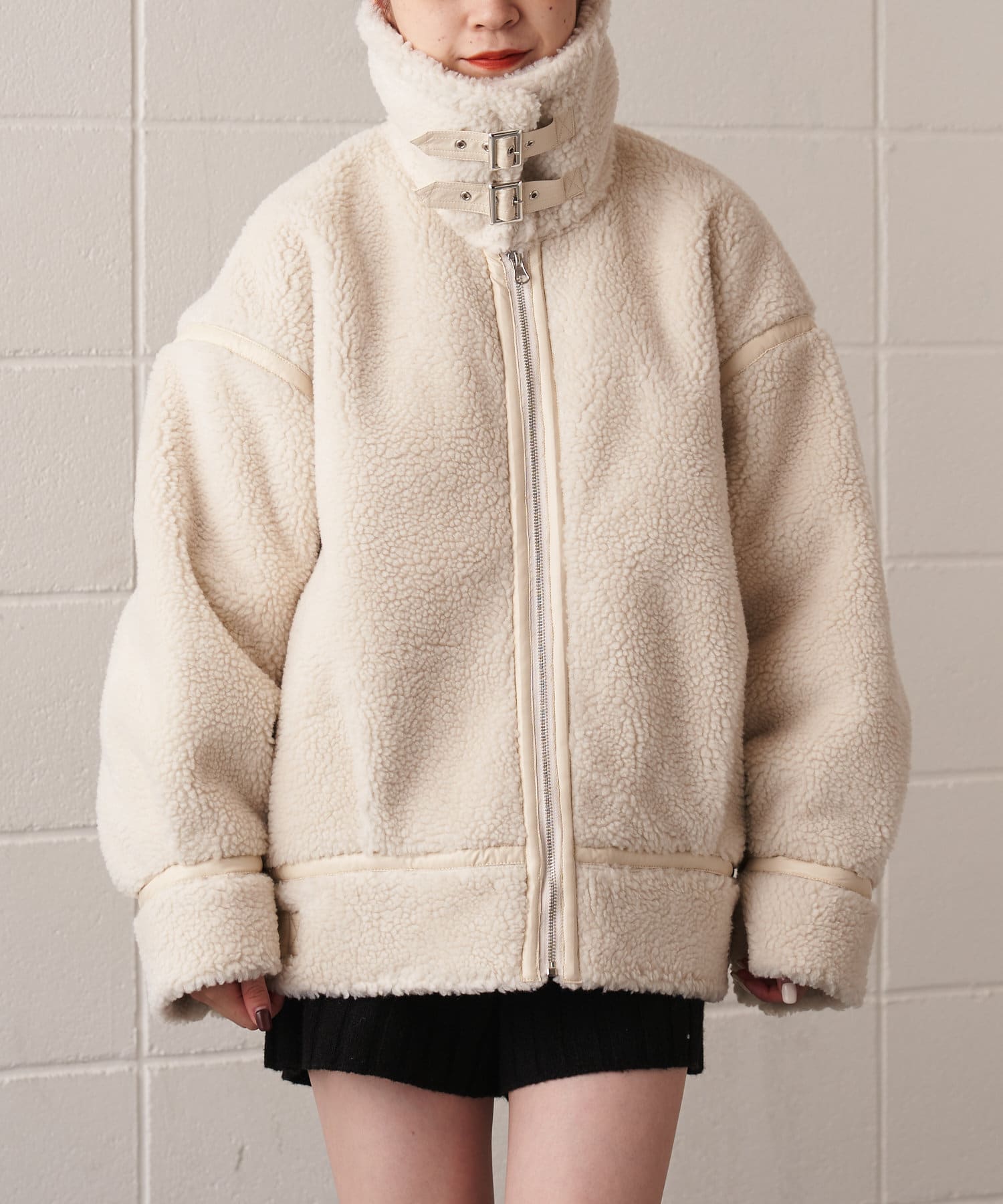 【着用動画あり】レザーボアフライトジャケット 【着用動画あり】レザーボアフライトジャケット