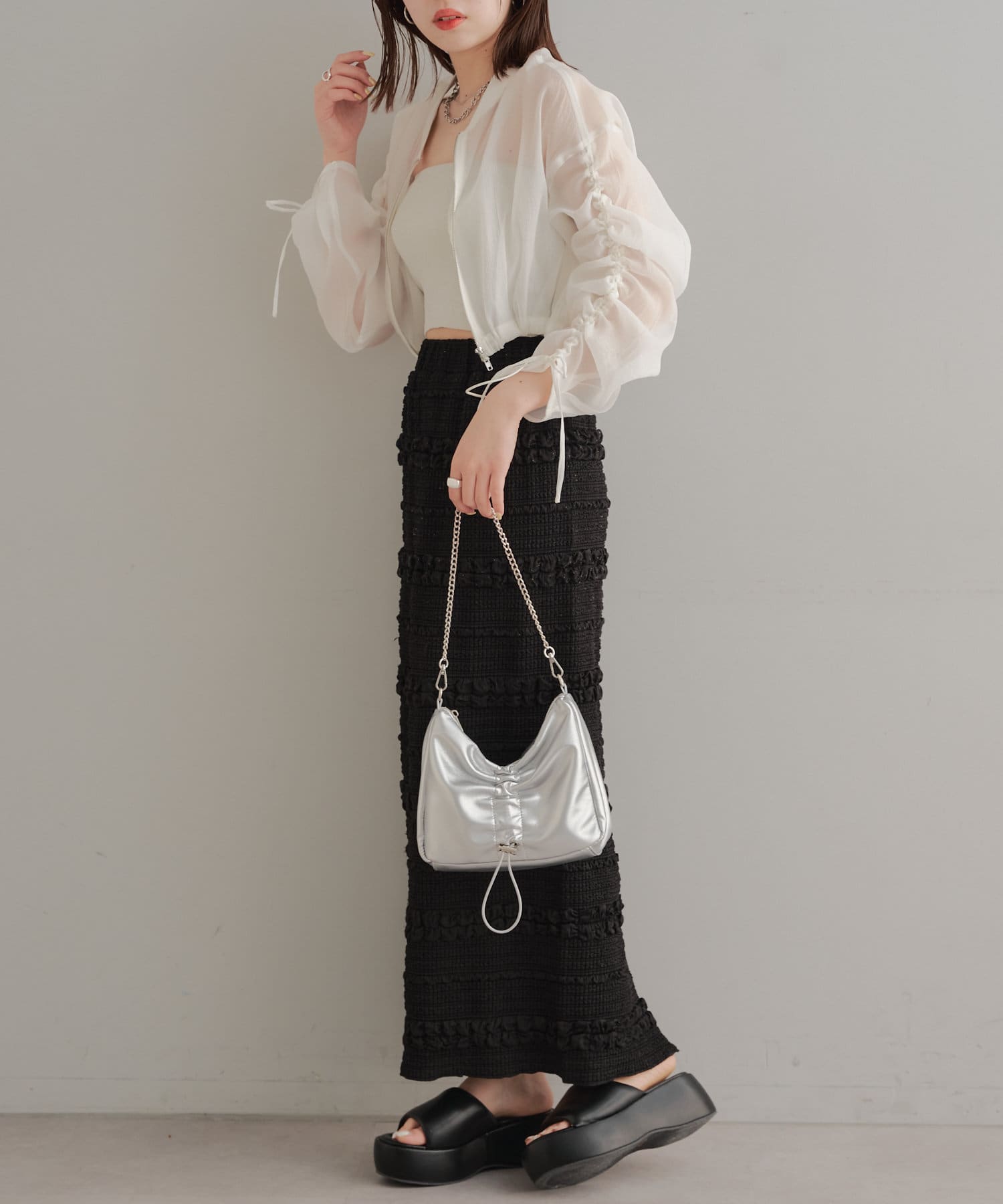 シアードロストジップシャツ